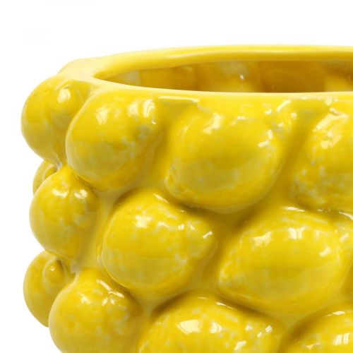 Article Pot de fleur jardinière citron céramique jaune Ø18,5cm H12cm