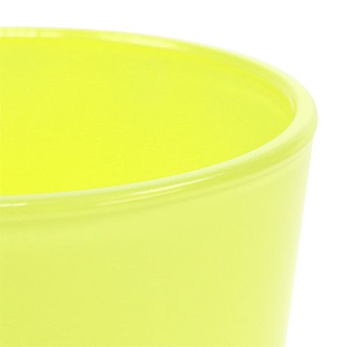Floristik24 Cache-pot jaune Ø10cm H8.5cm