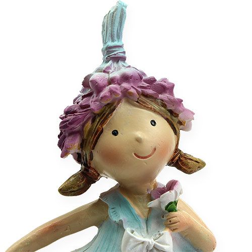 Floristik24 Enfant en fleurs lilas, bleu 17 cm 2 p.