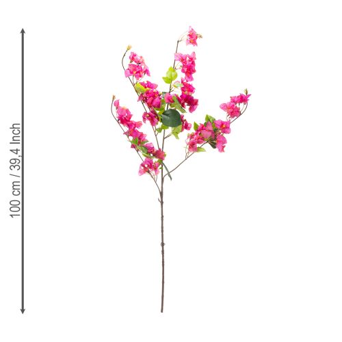 Article Branche de bougainvillier artificielle pour décoration printanière, 100 cm