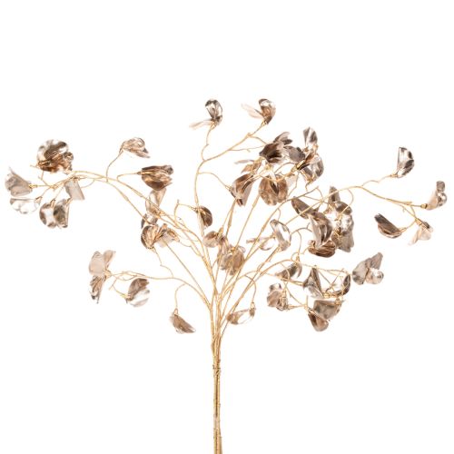 Branche décorative artificielle 80 cm Métallique Champagne Lot de 3 | Floristik24.fr