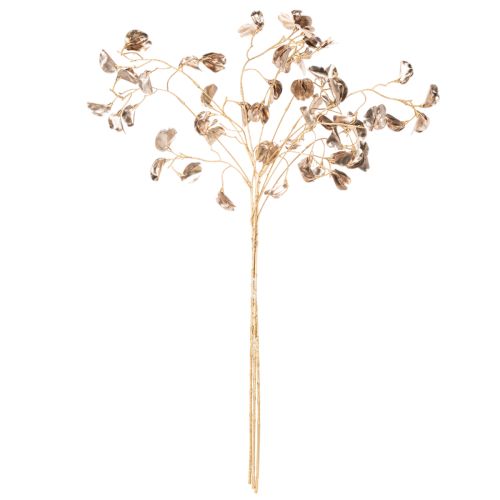 Branche décorative artificielle 80 cm Métallique Champagne Lot de 3 | Floristik24.fr