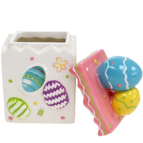 Floristik24 Boîte à bonbons rose Pâques 13,5cm