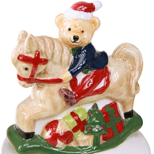 Article Pot à bonbons avec couvercle Bonbonnière de Noël H20cm 2pcs