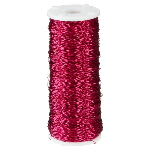 Floristik24 Fil effet bouillon Ø0.30mm 100g/140m rose