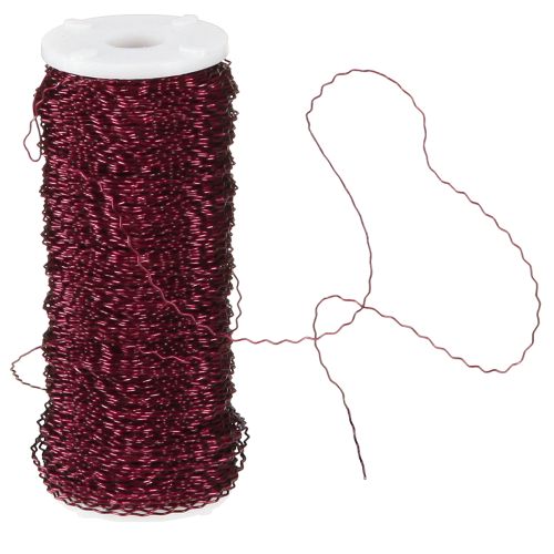 Article Fil effet bouillon Ø0.30mm 140m Bordeaux