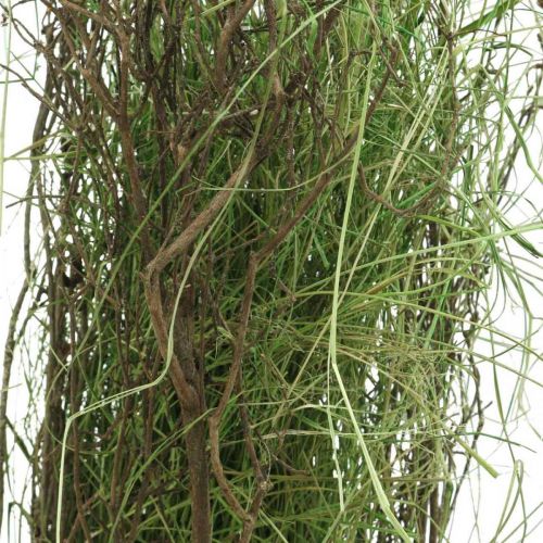 Floristik24 Buisson d&#39;herbe déco avec branches Touffe d&#39;herbe séchée 65×12cm
