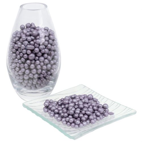 Article Perles décoratives brillantes 4mm - 8mm violet 1l