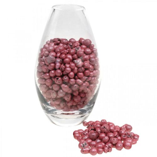 Perles déco brillantes granules de perles rouges 4-8mm 330ml