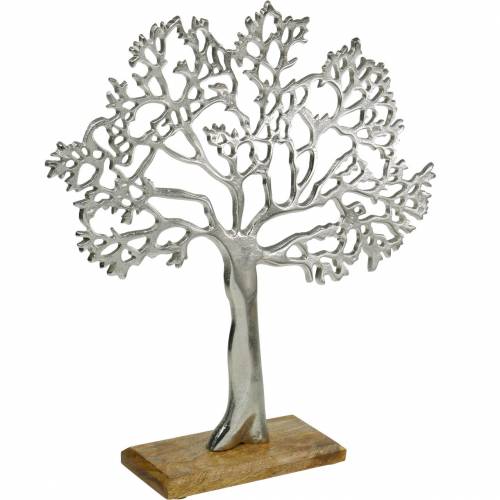 Arbre décoratif en aluminium et bois de manguier arbre de vie (taille 2)