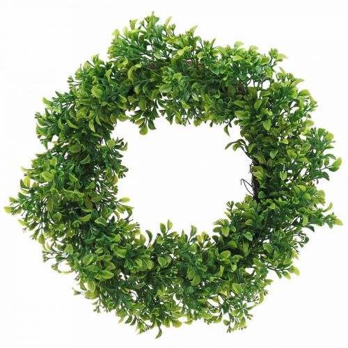 Floristik24 Couronne de buis artificielle déco verte Ø41cm