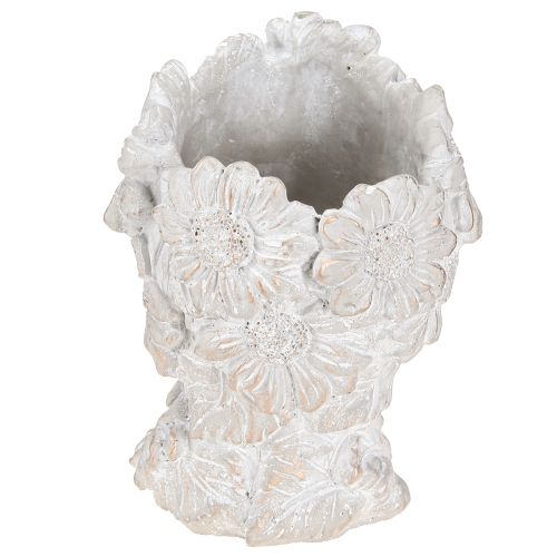Article Buste en pierre moulée sculpture femme jardinière antique H21,5cm