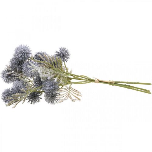 Floristik24 Chardon Artificiel Chardon Globe Bleu L33cm 3pcs