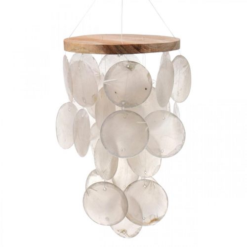 1 pièce Carillon éolien décor coquille, carillon éolien suspendu Boho avec  coquille pour la décoration intérieure et extérieure, Mode en ligne