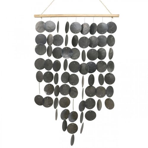 Carillon éolien Capiz, décoration à suspendre coquillages décoration murale 68cm