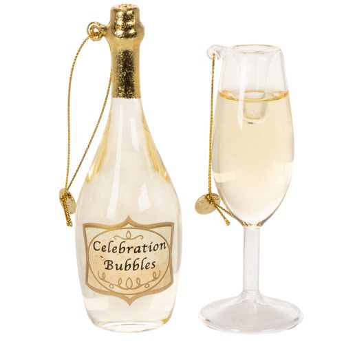 Ensemble pendentif bouteille