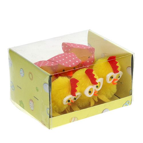 Floristik24 Poussins de chenille 5cm Jaune 6 P.