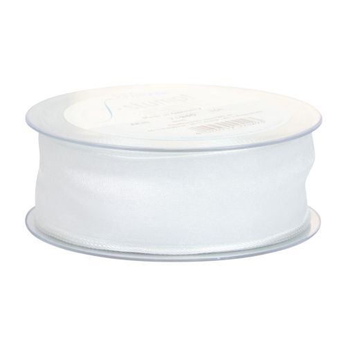 Article Ruban mousseline ruban organza ruban décoratif organza blanc 40mm 20m