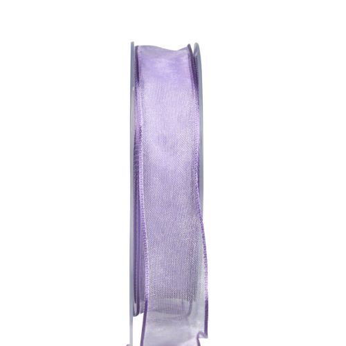 Article Ruban mousseline ruban organza ruban décoratif organza violet 15mm 20m