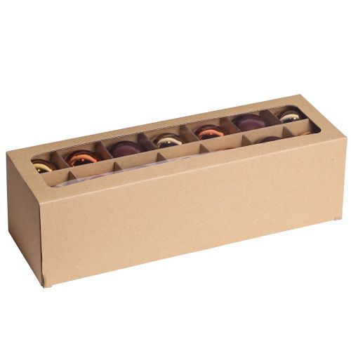 Article Boules de sapin de Noël boules de verre mélangées marron doré Ø5cm 24 pcs