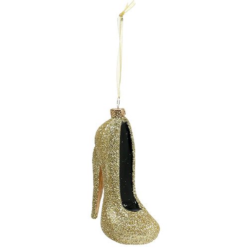 Floristik24 Décorations pour arbres de Noël Escarpins Gold 10,5cm 2pcs