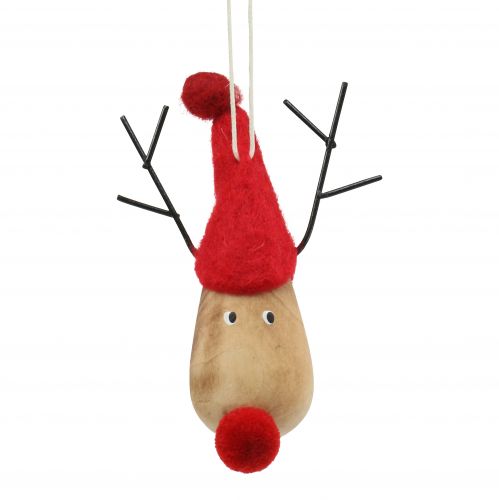 Floristik24 Décorations pour arbres de Noël élan 8-10cm 3pcs