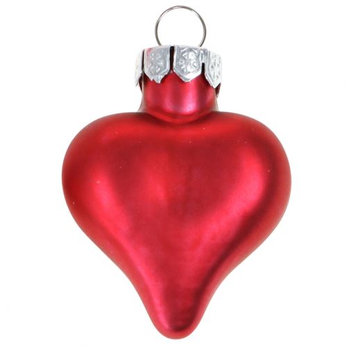 Article Décorations pour sapin de Noël coeurs rouges 3cm 22 pcs