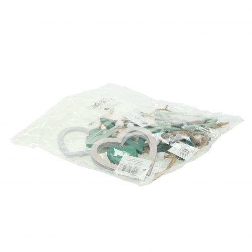 Article Décoration de sapin de Noël Mélange Vert, blanc 10cm 9pcs