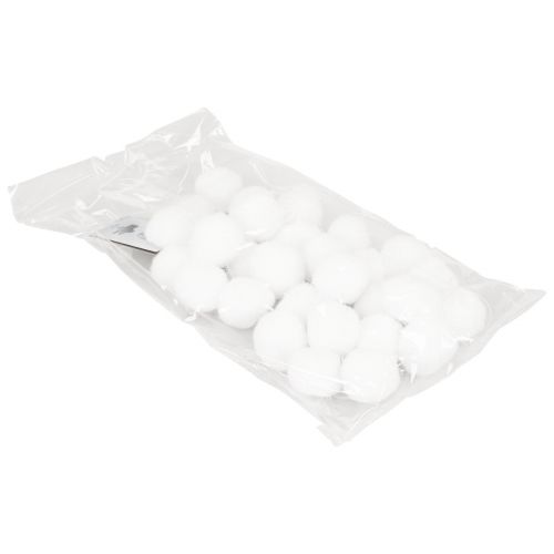 Article Décoration de sapin de Noël guirlande de boules de neige décoration blanche 185cm
