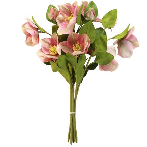 Article Bouquet élégant de roses de Noël roses – 35 cm 6 pcs.