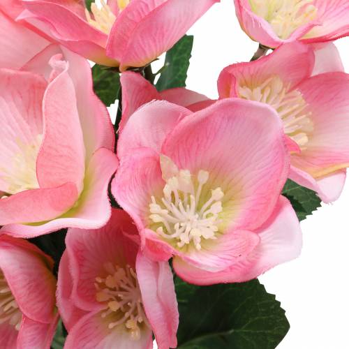 Floristik24 Bouquet de roses de Noël rose 29cm 4 pièces