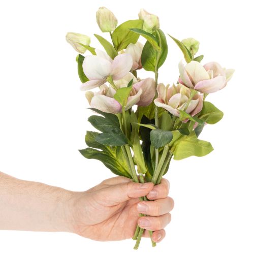 Décoration de Noël : roses artificielles, bouquet de 4 roses de 30 cm. | Floristik24.fr