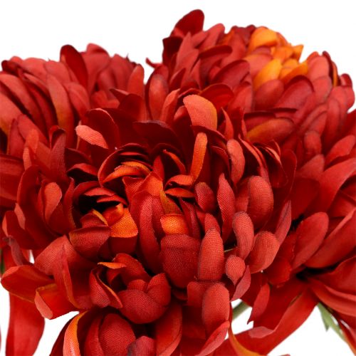 Article Bouquet de chrysanthèmes vermillon 28cm 6pcs