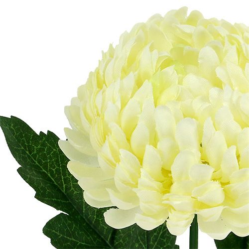 Floristik24 Crème de chrysanthème artificiel Ø7cm L18cm