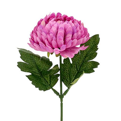 Chrysanthème factice fuchsia Ø 7 cm L. 18 cm Chrysanthème factice fuchsia Ø 7 cm L. 18 cm