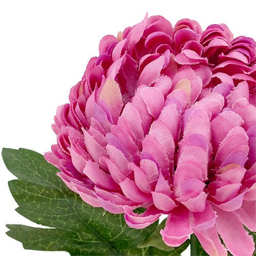 Chrysanthème factice fuchsia Ø 7 cm L. 18 cm