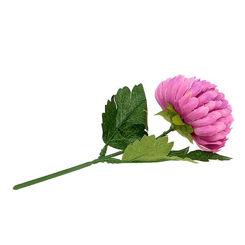 Chrysanthème factice fuchsia Ø 7 cm L. 18 cm