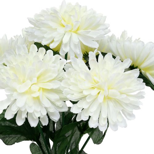 Article Chrysanthème blanc à 7 fleurs