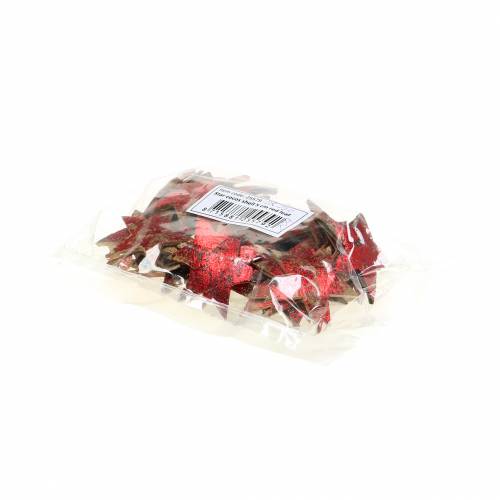 Article Étoile de noix de coco rouge 5cm 50 pièces décoration de Noël étoiles décoratives