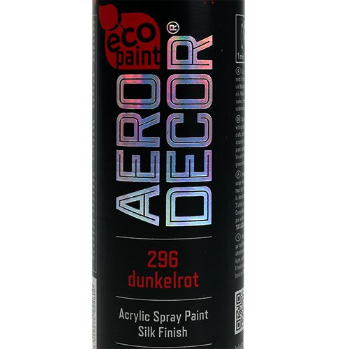 Article Spray de couleur rouge foncé mat 400ml