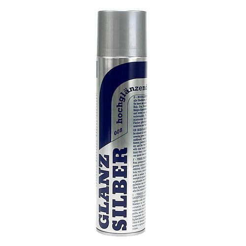 Floristik24 Color Spray Metallic Argent Brillant 400ml