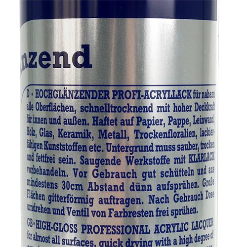 Floristik24 Color Spray Metallic Argent Brillant 400ml