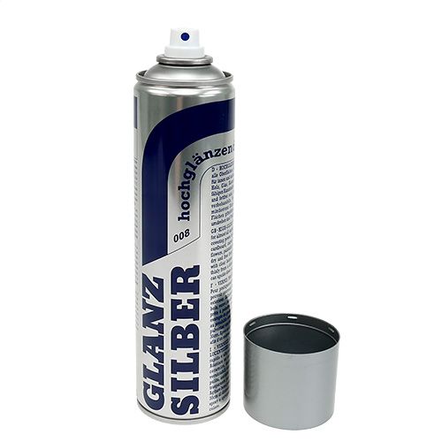 Floristik24 Color Spray Metallic Argent Brillant 400ml