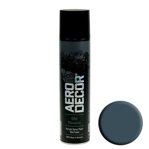 Spray Couleur Acrylique Bleu-Gris 400ml | Floristik24.fr