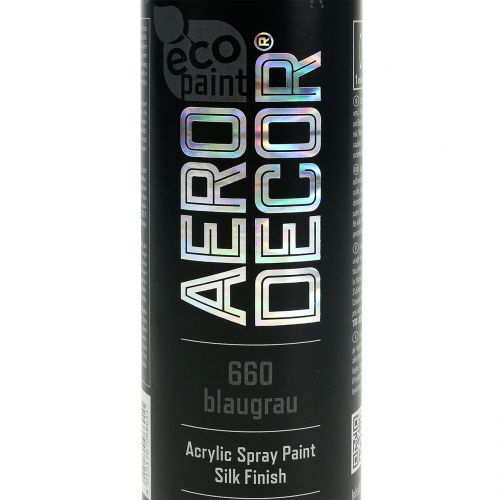 Spray Couleur Acrylique Bleu-Gris 400ml | Floristik24.fr
