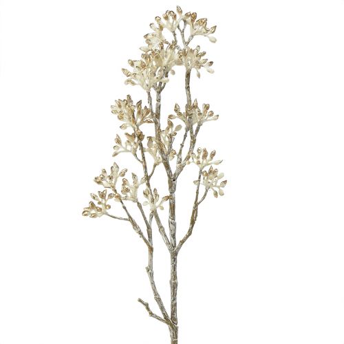 Article Branche décorative branche de Cornus or blanc branche artificielle 48cm