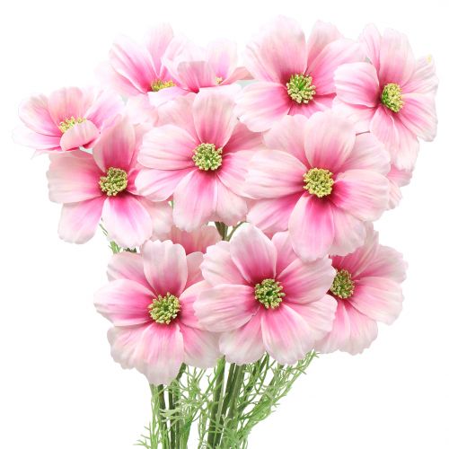 Cosmea rose artificiel 77cm 3 pcs