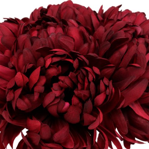 Article Bouquet Chrysanthème Bordeaux 28cm 6pcs