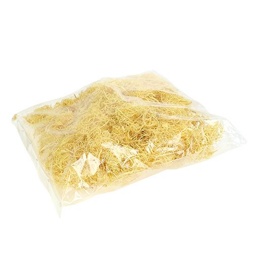 Floristik24 Mousse frisée jaune clair 350g