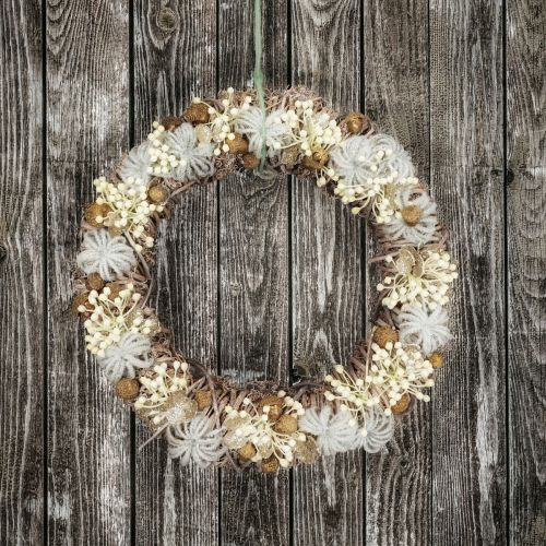 Floristik24 Couronne de porte de boîte DIY Couronne de décoration de l'Avent Couronne de Noël Ø38cm